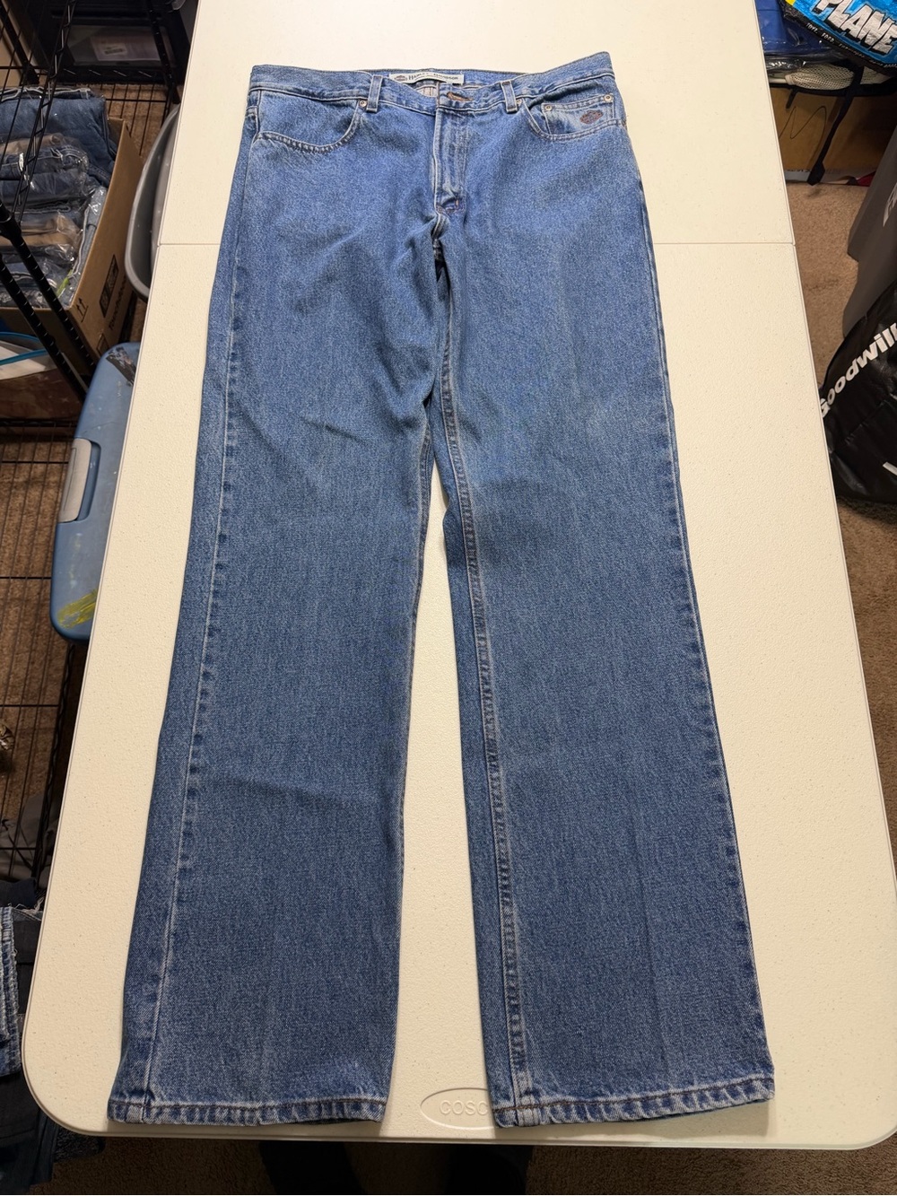 Harley-Davidson jeans men’s 36x34 blue denim straight leg biker skater